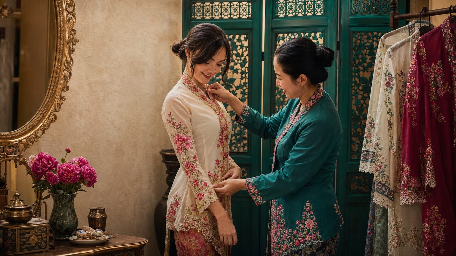 Kebaya try-on